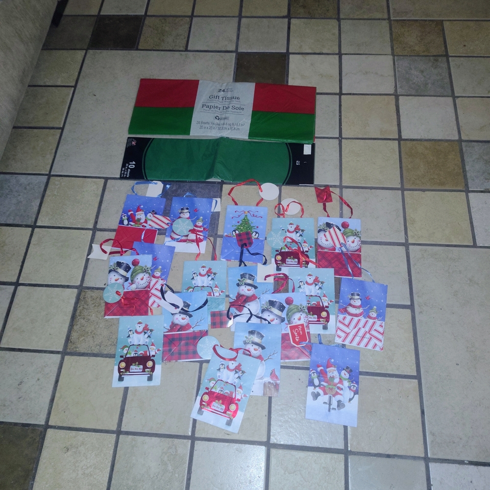 Hallmark Holiday Gift Bags Set - Red, Green, Blue